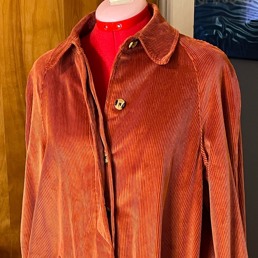 COPY - Christy Dawn Leona Trench Dusty Rose Corduroy S